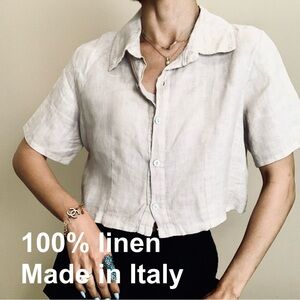 Brand New made in Italy linen shirt size L
